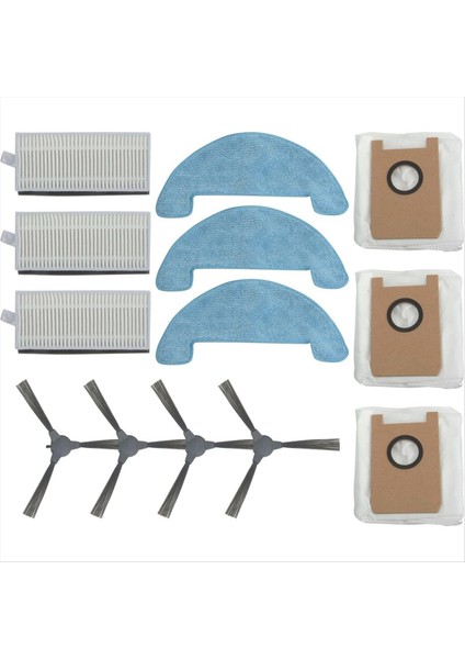 Aksesuar Seti Loorow AT800 Elektrikli Süpürge Yan Fırçalar Hepa Filtreleri Paspas Pedleri (Yurt Dışından) fiyatları