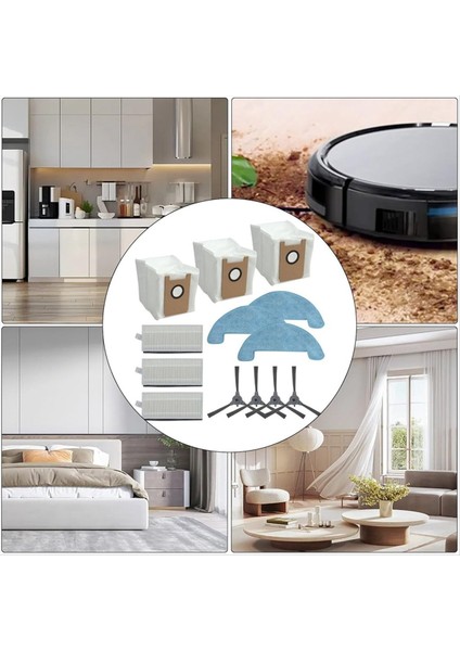 Aksesuar Seti Loorow AT800 Elektrikli Süpürge Yan Fırçalar Hepa Filtreleri Paspas Pedleri (Yurt Dışından) indirimleri