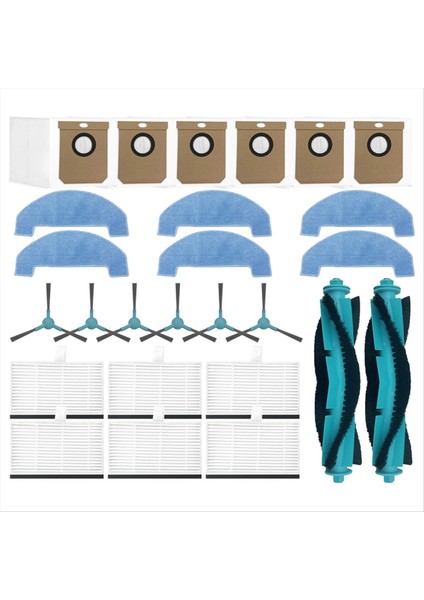 26 Adet Cecotec Conga 7690 Ölümsüz Max Elektrikli Süpürge Yedek Parçaları Ana Yan Fırçası Hepa Filtre Paspas Bezi (Yurt Dışından) fırsatları