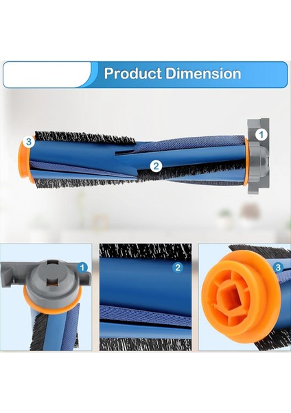 Brushroll Yedek Köpekbalığı Aı Robot AV2501S AV2501AE RV2310 RV2310AE AV2610WA AV2310AE Vakum Rulo Fırça (Yurt Dışından) fiyatları