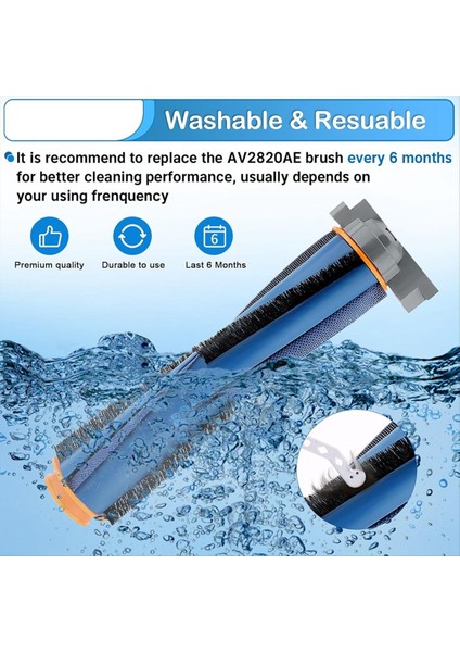Brushroll Yedek Köpekbalığı Aı Robot AV2501S AV2501AE RV2310 RV2310AE AV2610WA AV2310AE Vakum Rulo Fırça (Yurt Dışından) indirimleri