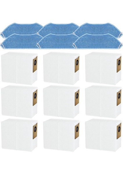 Yedek Parçalar Lefant M2 Pro / M2S Pro Robotlu Süpürge Aksesuarları, 9 Toz Torbaları 6 Paspas Örtüleri (Yurt Dışından) fiyatları