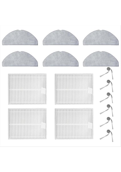 Yedek Parça Kiti Roborock Q7 M5 / Q7 M5+ / Q7 L5 Elektrikli Süpürge Yan Fırça Paspas Bezi Hepa Filtre (Yurt Dışından)