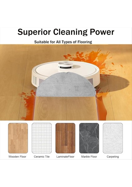 Yedek Parça Kiti Roborock Q7 M5 / Q7 M5+ / Q7 L5 Elektrikli Süpürge Yan Fırça Paspas Bezi Hepa Filtre (Yurt Dışından) indirimleri