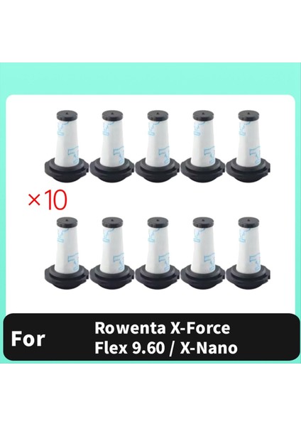 10 Adet ZR009010 Filtresi Rowenta X-Force Flex 9.60 / X-Nano Süpürme Robotu Aksesuarları Filtre Elektrikli Süpürge Parçaları Değiştirme (Yurt Dışından) modelleri