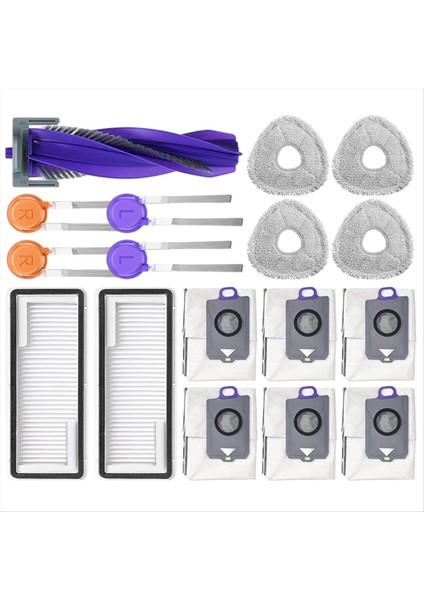 Için Narwal Freo Z10 Ultra YJCC025 Vakumlu Yedek Parçalar Ana Yan Fırçalar Paspas Örtüleri Hepa Filtreleri Toz Torbaları Aksesuarları (Yurt Dışından)