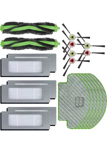 20 Adet Irobot Roomba Combo 111 / 113 R113840 Elektrikli Süpürge Yedek Parçaları Ana Yan Fırça Hepa Filtre Paspas Bezi (Yurt Dışından) fiyatları