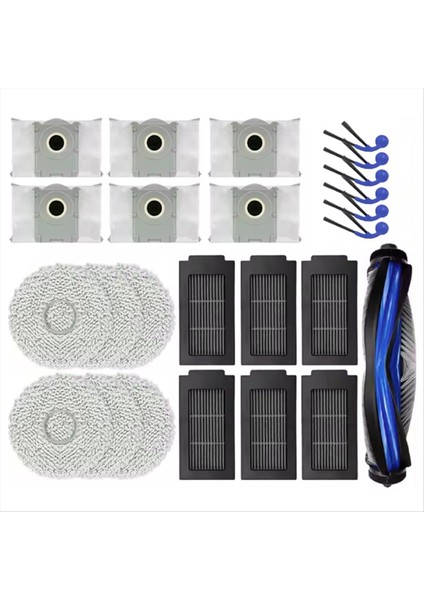 25 Adet Ecovacs Deebot Için T30C Omnı / T30C Pro Omnı Elektrikli Süpürge Yedek Parçaları Vakum Fırça Filtresi Toz Torbası Paspas Bezi (Yurt Dışından) fiyatları