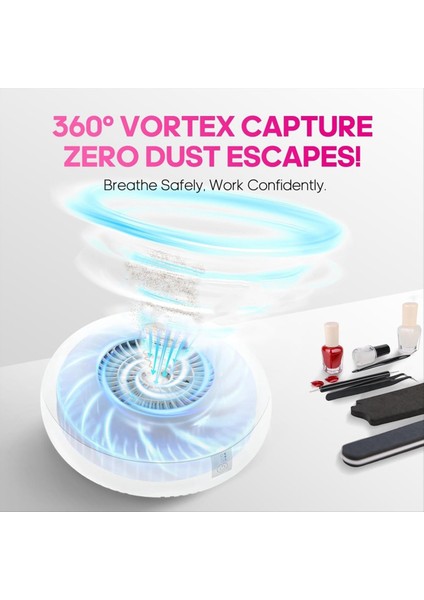 Tırnak Toz Toplayıcı, Sessiz ve Güçlü Fan Toz Toplayıcı Tırnak Teknolojisi Için Yeniden Kullanılabilir Filtre ile Tırnak Parlatma Için Abd Plug (Yurt Dışından) fiyatları