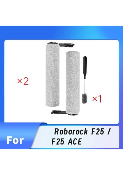Roborock F25 / F25 Ace Süpürme Makinesi Aksesuarları 2 Adet Ana Fırça Temizleme Fırçası ile (Yurt Dışından) modelleri