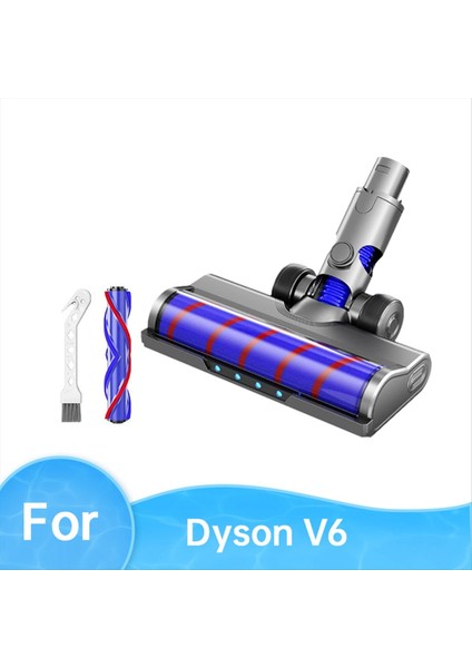 Fırça Kafası Için LED Farlar ile Dyson V6 Elektrikli Süpürgeler Zemin Fırçası Sert Zeminler Halı Rulo Fırça Parçaları (Yurt Dışından) modelleri