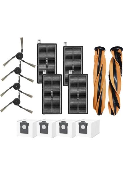 14 Adet Dreame Mova Z60 Ultra Robotlu Süpürge Parçaları Ana Fırça Toz Torbaları Yan Fırça Hepa Filtre (Yurt Dışından)