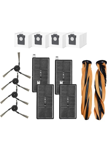 14 Adet Dreame Mova Z60 Ultra Robotlu Süpürge Parçaları Ana Fırça Toz Torbaları Yan Fırça Hepa Filtre (Yurt Dışından) modelleri