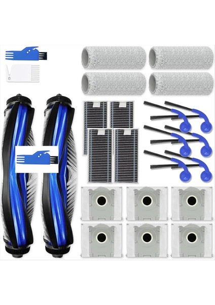 Yedek Aksesuarlar Kiti Ecovacs T80 Omni / T80 Pro Omni Elektrikli Süpürge Robotu Parçaları Ana Rulo Fırça (Yurt Dışından)