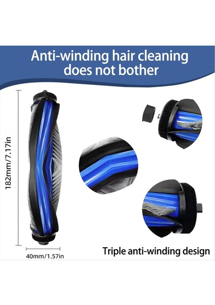 Yedek Aksesuarlar Kiti Ecovacs T80 Omni / T80 Pro Omni Elektrikli Süpürge Robotu Parçaları Ana Rulo Fırça (Yurt Dışından) modelleri