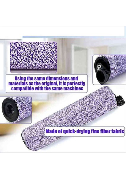 2 Adet Rulo Fırça Köpekbalığı WDB1F2 WD201 WD201C WD100 Hydrovac Xl 3-In-1 Elektrikli Süpürge Yedek Parçaları (Yurt Dışından) fiyatları