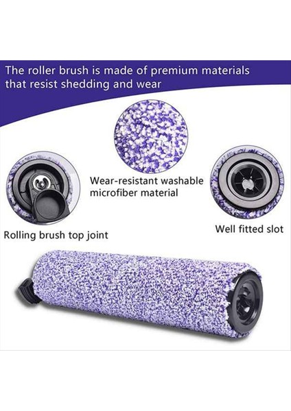 2 Adet Rulo Fırça Köpekbalığı WDB1F2 WD201 WD201C WD100 Hydrovac Xl 3-In-1 Elektrikli Süpürge Yedek Parçaları (Yurt Dışından) modelleri