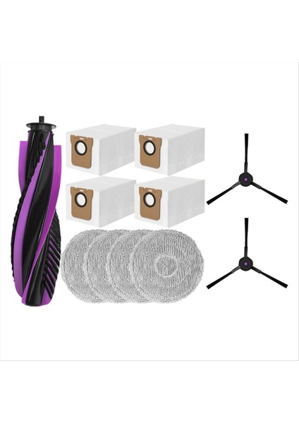 11 Adet Jonr P20 Pro Robotlu Süpürge Yedek Aksesuarlar Yan Fırça Paspas Bezi Toz Torbaları Ev Temizlik (Yurt Dışından)