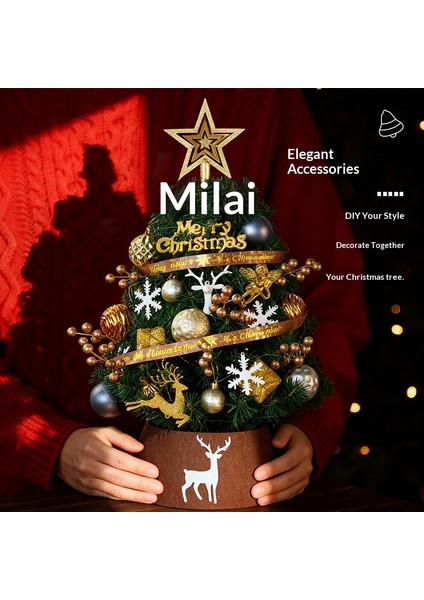 Masaüstü Küçük Noel Ağacı Yeni Dıy Noel Süsleri Atmosfer Masaüstü Süsleri (Yurt Dışından) modelleri