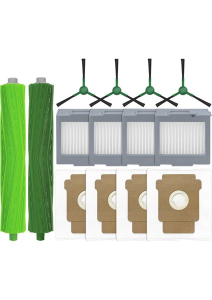 Irobot Romba Artı 504 Vac / Romba Max 705 Vac Yedek Parça Aksesuarları Yan Fırça Hepa Filtre Toz Torbası (Yurt Dışından)