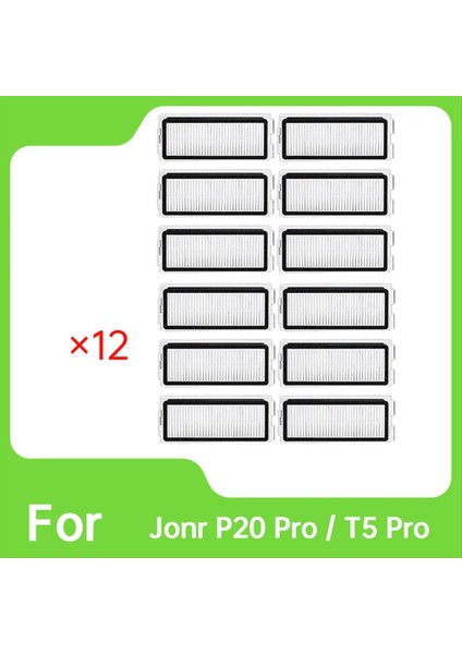 12 Adet Filtre Jonr P20 Pro / T5 Pro Elektrikli Süpürge Yedek Filtre Parçaları (Yurt Dışından) modelleri