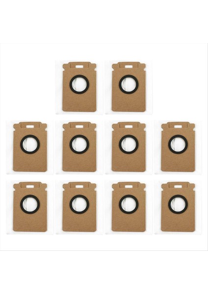 10 Adet Yedek Toz Torbaları Roborock H50 Ultra Süpürgesi Aksesuarları Elektrikli Süpürge Tek Kullanımlık Toz Torbaları (Yurt Dışından)