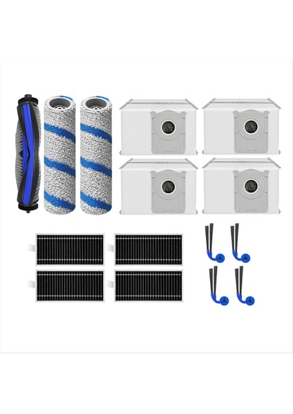 15 Adet Ecovacs Deebot Için X11/X11 Pro Elektrikli Süpürge Yedek Parçaları Ana Yan Fırçası Hepa Filtre Rulo Paspas Toz Torbası (Yurt Dışından) fırsatları