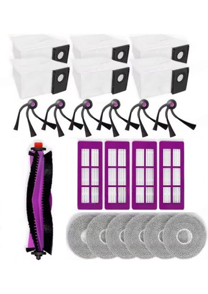 Eureka J15 Max Ultra Elektrikli Süpürge Yedek Parçaları Ana Fırça Yan Fırçası Hepa Filtre Paspas Bezi Toz Torbası (Yurt Dışından)