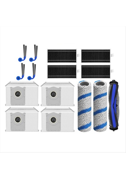 15 Adet Ecovacs Deebot Için X11/X11 Pro Elektrikli Süpürge Yedek Parçaları Ana Yan Fırçası Hepa Filtre Rulo Paspas Toz Torbası (Yurt Dışından) indirimleri