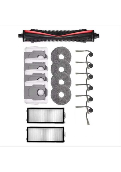 Roborock G30 Uzay / Saros Z70 Elektrikli Süpürge Yedek Parçaları Tricut Fırça Yan Fırça Toz Torbası Filtreleri Paspas Bezi (Yurt Dışından) modelleri