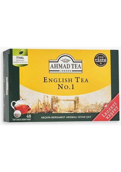 English Tea No.1 Demlik Poşet Çay 153.6 gr 48 Adet fiyatları