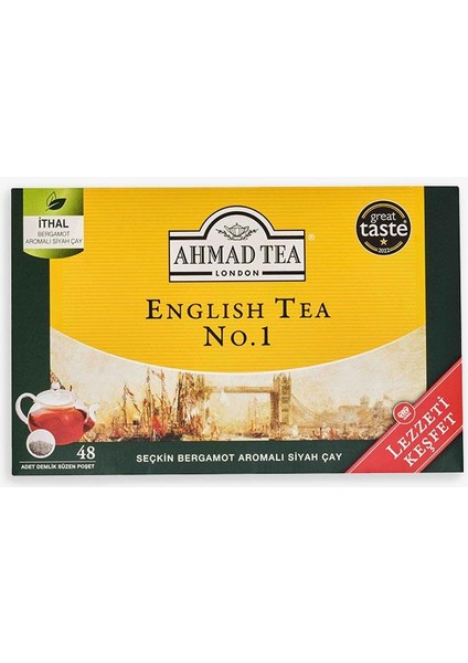 English Tea No.1 Demlik Poşet Çay 153.6 gr 48 Adet modelleri