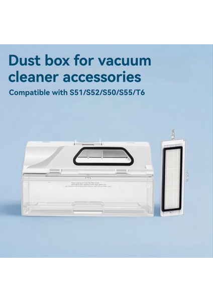 Toz Kutusu Roborock T6 T4 S50 S52 S51 S55 Elektrikli Süpürge Süpürme Robotu Toz Kutusu Kutusu Filtre Aksesuar Yedek Parçalar (Yurt Dışından) modelleri