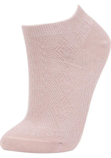 Kadın 5'li Pamuklu Patik Çorap B6042AXNS