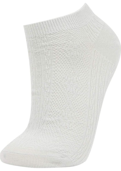 Kadın 5'li Pamuklu Patik Çorap B6042AXNS