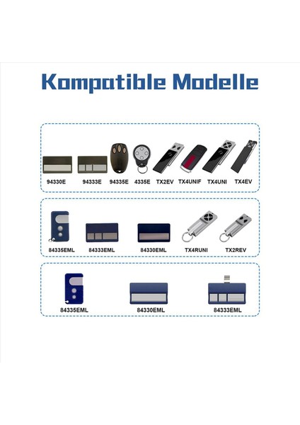 2x Garaj Kapısı Uzaktan Kumanda Chamberlain Motorlift Uzaktan Kumanda 84333EML 94335E TX2REV TX4EV Garaj Kapısı Operatörü (Yurt Dışından) fırsatları