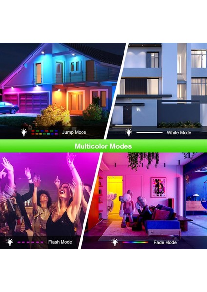 2 Paket 100W Rgb LED Taşkın Işıkları IP66 Su Geçirmez Renk Parti Için Uzaktan Kumandalı Taşkın Işığı Değiştirme, Cadılar Bayramı 110V (Yurt Dışından) modelleri