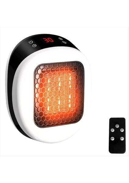 Uzaktan Kumandalı Priz Fanlı Isıtıcı 10 M²/25 M³&#39 E Kadar Odalar Için Termostatlı ve 12 Saat Zamanlayıcılı Seramik Isıtıcı Ab Fişi B (Yurt Dışından)