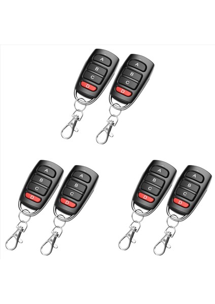 6 Adet Uzaktan Garaj Kapısı Uzaktan 433 92MHZ Uzaktan Kapı Uzaktan Kumandalı Anahtar Fob Yedek Garaj Kapısı Elektrikli Kapı (Yurt Dışından)