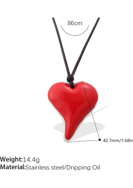 Kış Çok Yönlü Vintage Stil Siyah Halat Kolye Aşk Kolye Kişiselleştirilmiş Niş Tasarım Sense Kazak Zinciri Kadın (Yurt Dışından)