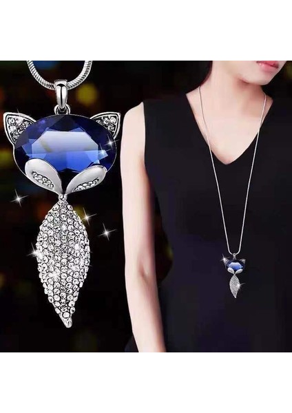 Titanyum Çelik Renk Kaybetmez Sonbahar ve Kış Süveter Zincirinin Kore Versiyonu Kadın Basit Uzun Kolye Kolye Kıdemli Mücevher Duygusu Giyim Kolye (Yurt Dışından)