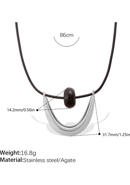 Kış Çok Yönlü Vintage Stil Siyah Halat Kolye Aşk Kolye Kişiselleştirilmiş Niş Tasarım Sense Kazak Zinciri Kadın (Yurt Dışından)