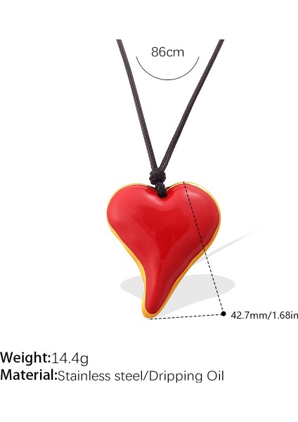 Kış Çok Yönlü Vintage Stil Siyah Halat Kolye Aşk Kolye Kişiselleştirilmiş Niş Tasarım Sense Kazak Zinciri Kadın (Yurt Dışından)