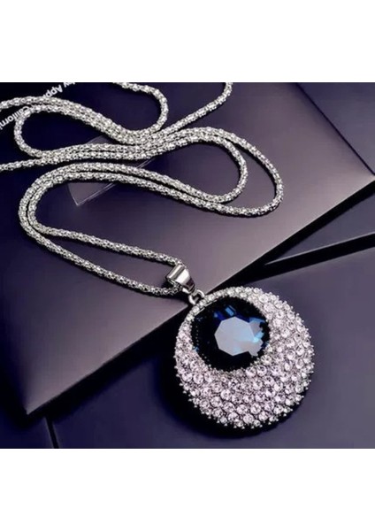 Titanyum Çelik Renk Kaybetmez Sonbahar ve Kış Süveter Zincirinin Kore Versiyonu Kadın Basit Uzun Kolye Kolye Kıdemli Mücevher Duygusu Giyim Kolye (Yurt Dışından)