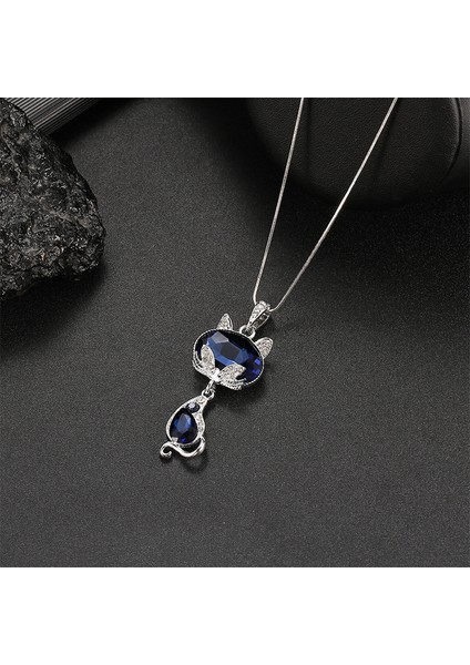 Titanyum Çelik Renk Kaybetmez Sonbahar ve Kış Süveter Zincirinin Kore Versiyonu Kadın Basit Uzun Kolye Kolye Kıdemli Mücevher Duygusu Giyim Kolye (Yurt Dışından)