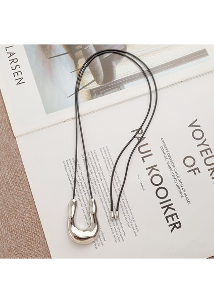 Jumper Zincir Düzensiz Geometrik Kalp Tarak Kolye Kolye Ayarlanabilir Aksesuarlar Çekin (Yurt Dışından)