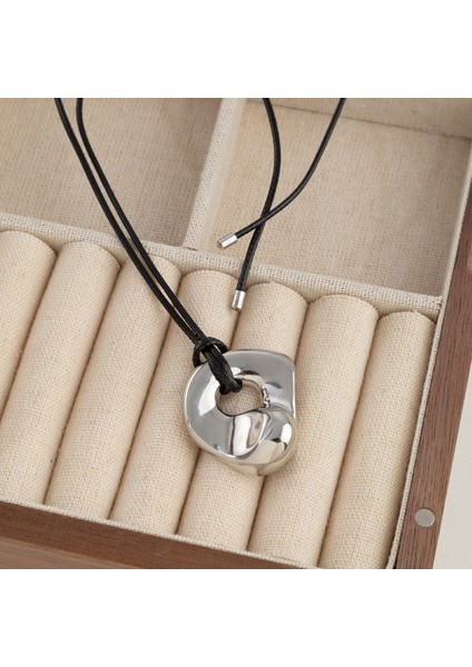 Jumper Zincir Düzensiz Geometrik Kalp Tarak Kolye Kolye Ayarlanabilir Aksesuarlar Çekin (Yurt Dışından)