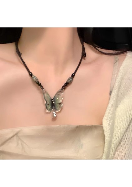 Bohem Tibet Antik Tarzı Püskül Kolye Kadın Egzotik Tarzı Aksesuarları Etnik Retro Miao Kolye Mücevher (Yurt Dışından)