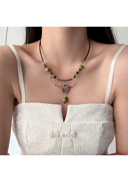 Bohem Tibet Antik Tarzı Püskül Kolye Kadın Egzotik Tarzı Aksesuarları Etnik Retro Miao Kolye Mücevher (Yurt Dışından)