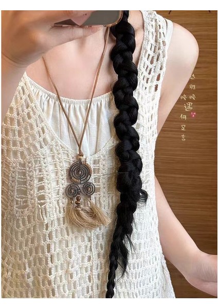 Bohem Tibet Antik Tarzı Püskül Kolye Kadın Egzotik Tarzı Aksesuarları Etnik Retro Miao Kolye Mücevher (Yurt Dışından)